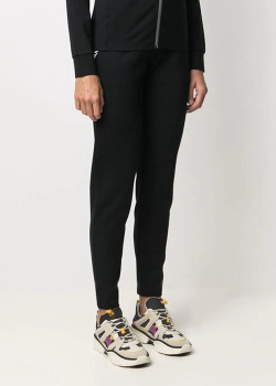 Зауженные спортивные штаны EA7 Emporio Armani черного цвета, фото